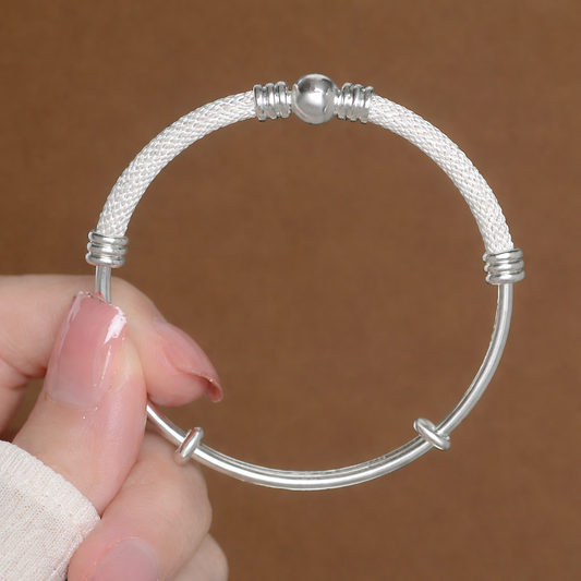 Brazalete Plata Alma Ríos Ajustable