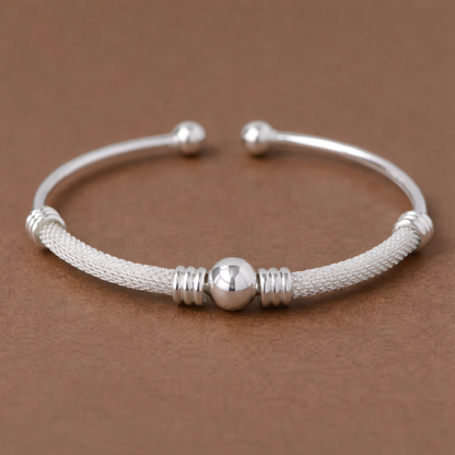 Brazalete Plata Alma Ríos Ajustable