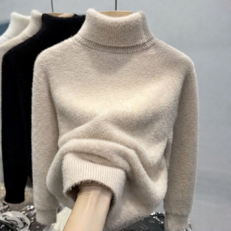 Jersey Mujer Cuello Alto Suave