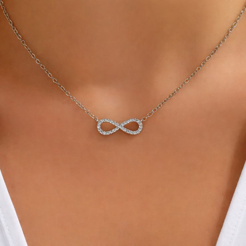 Collar Plata Infinito Elegante